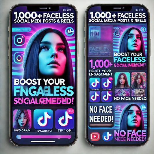 📢 1,000+ Faceless Social Media Posts & Reels – Ready-to-Use Viral Content ! 🚀